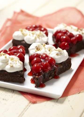 Black Forest Brownie Cake