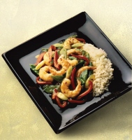 Spicy Shrimp with Snow Peas