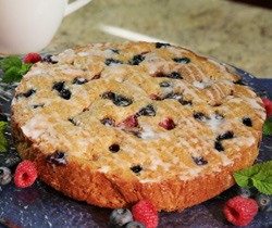 Low Fat Berry Coffee Cake