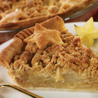 Pear Pie with Ginger Topping