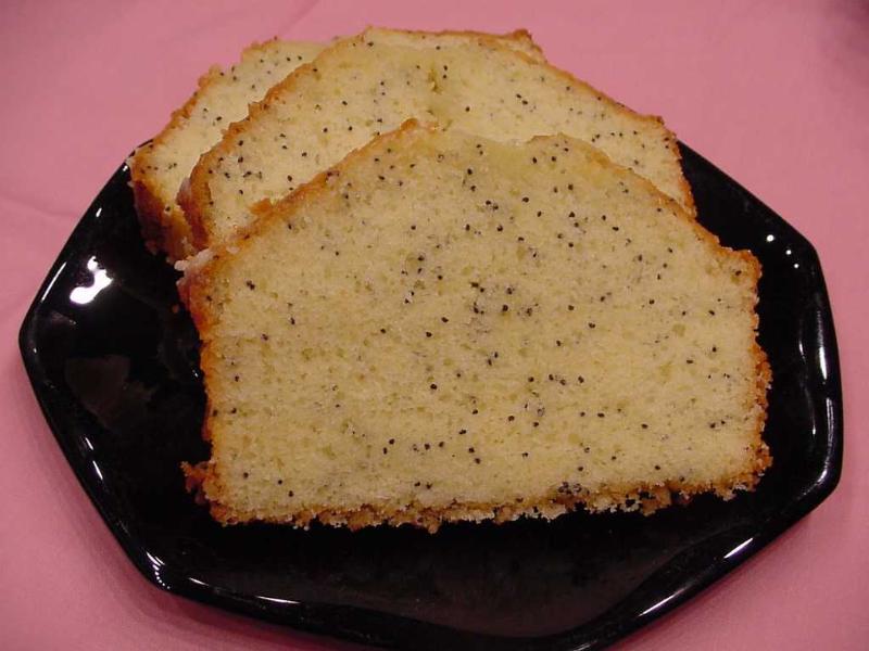 Orange Glazed Poppy Seed Bread