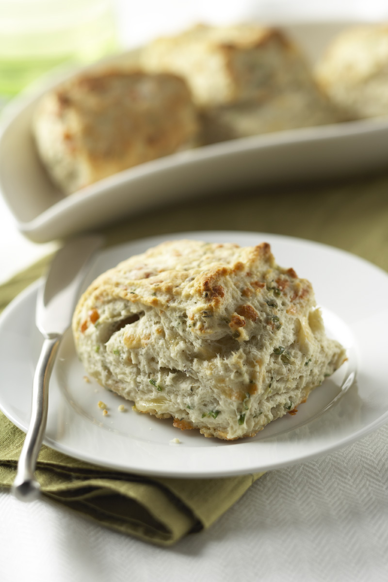 Smoked White Cheddar and Thyme Biscuits