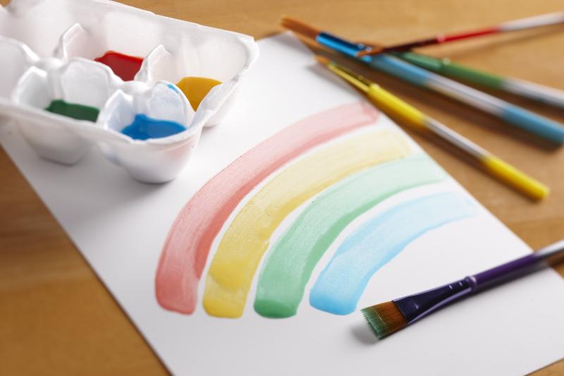 Watercolors – a great craft for a rainy day